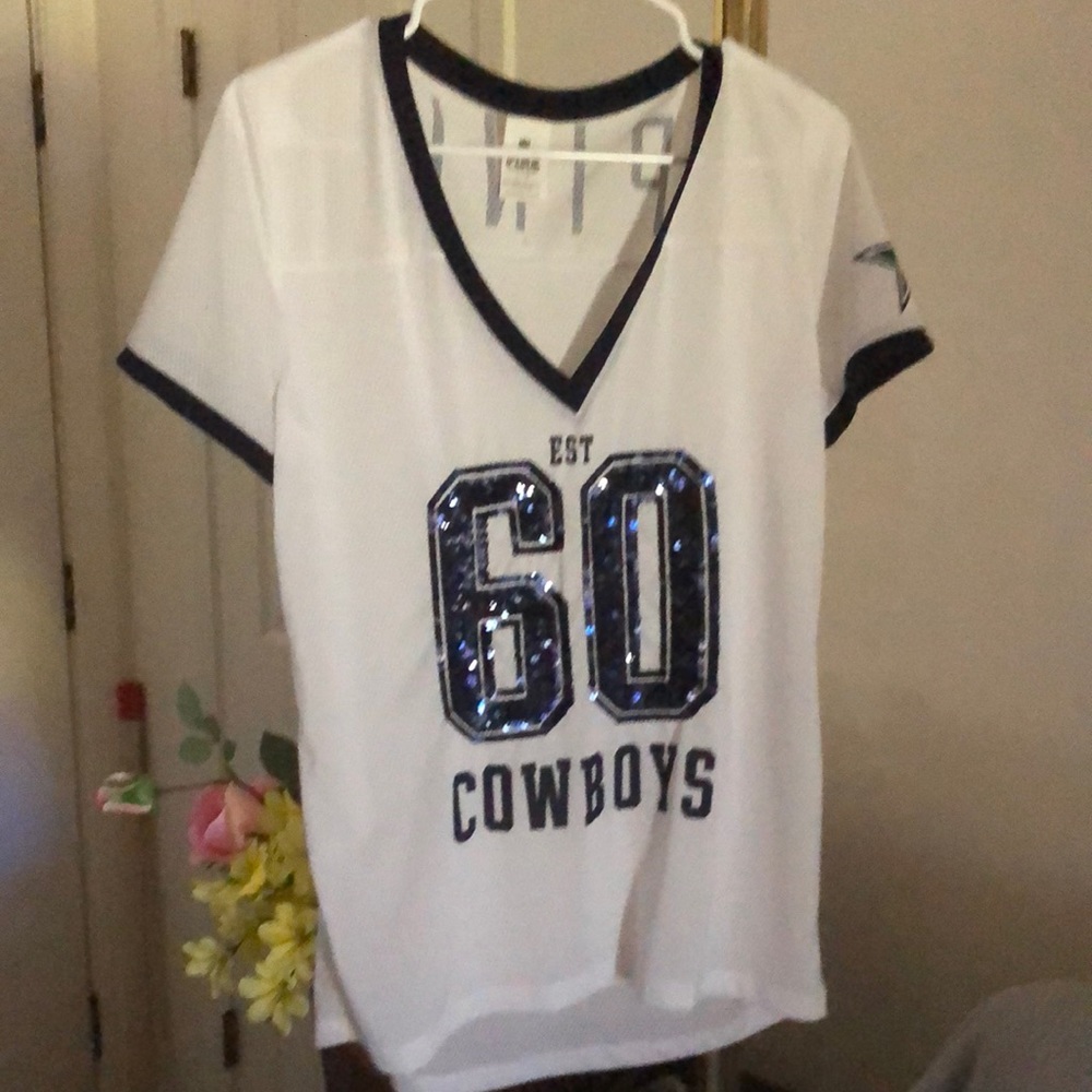 Pink Victoria secret Dallas Cowboys bling shirt